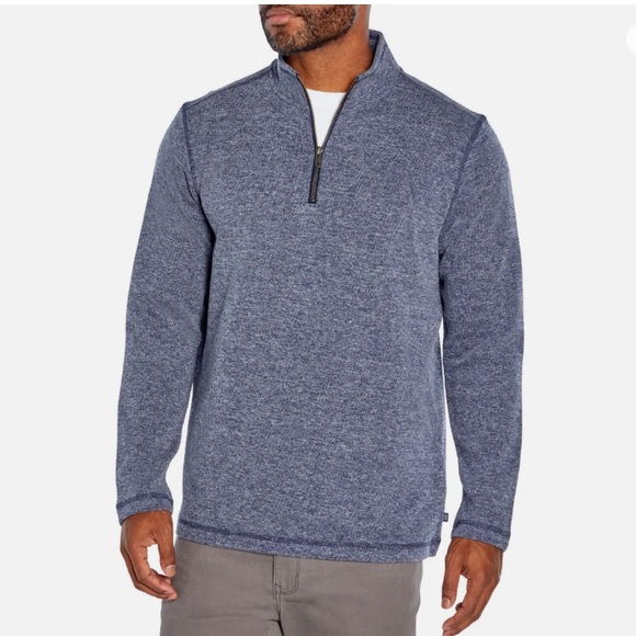 NWT GAP Indigo Blue Half Zip Pullover Sweater 3XL - Picture 1 of 14